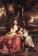 Sir Joshua Reynolds Lady Elizabeth Delme and her Children USA oil painting artist